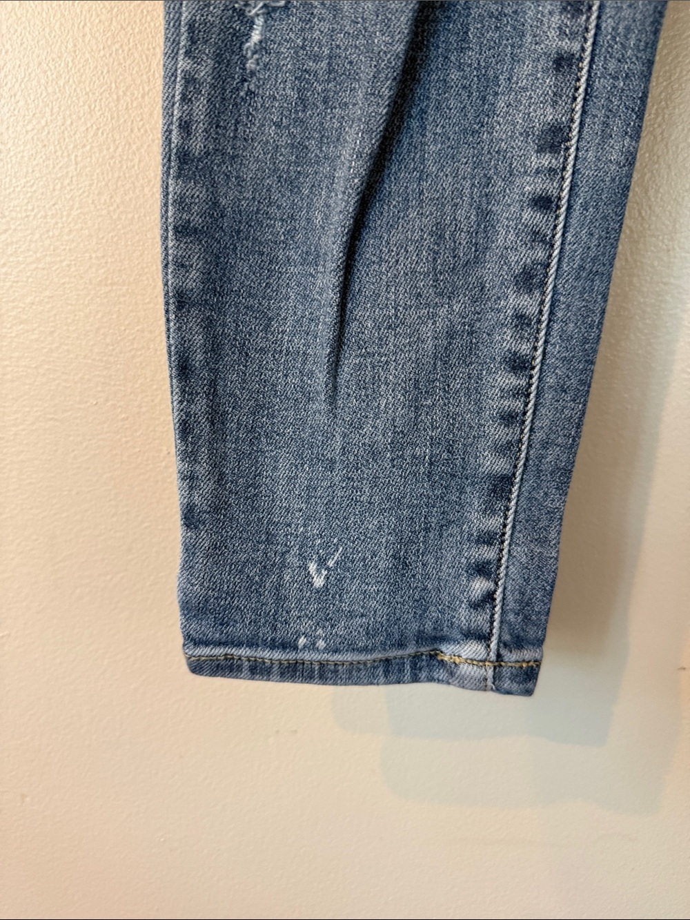 The Madison Judy Blue Light Wash Distressed Skinny Jeans - Picture 4 of 14